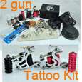   Quality Tattoo Starter Kit 3 Guns Supply Set Equipment Top  