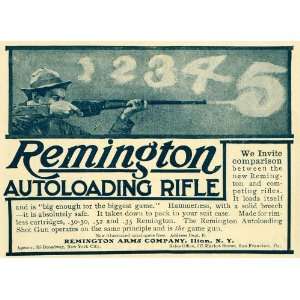  1907 Ad Remington Rifle Arms Ilion New York Firearm 