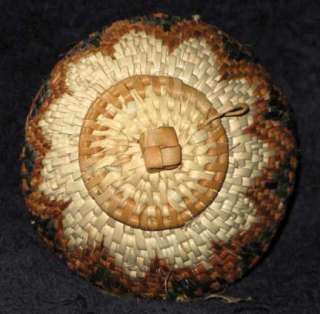 Unusual Open Triangle African Zulu Herb Storage Basket  