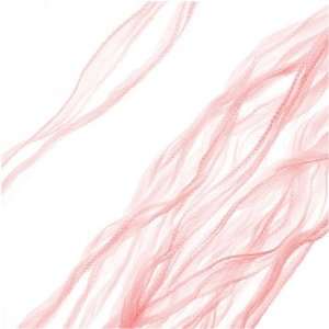  Silk Fabric Fairy Ribbon 2cm Pale Pink 40 Inch Strand (1 