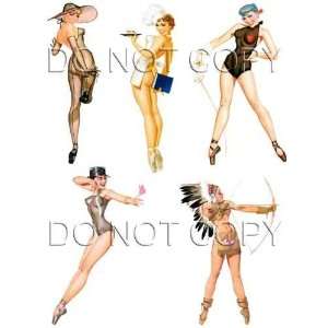  Rockabilly WWII Pinup Girl Bomber Art Decals #73: Musical 