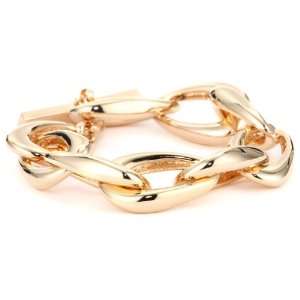    Vince Camuto Rose Gold Fashion Long Link Bracelet: Jewelry