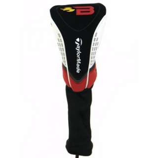 NEW TAYLORMADE GOLF TOUR BURNER DRIVER BLACK WHITE RED HEADCOVER 