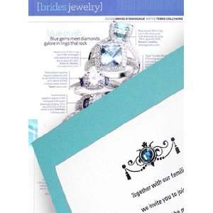  Wedding Invitations Kit Tiffany Blue with Aquamarine Blue 