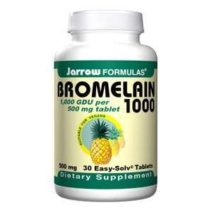  Jarrow Formulas Bromelain 1000, 500 mg, 30 Easy Solv 