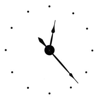 Make Large 33 Wall Clock w/ Hands, Motor, Cover & Dots  