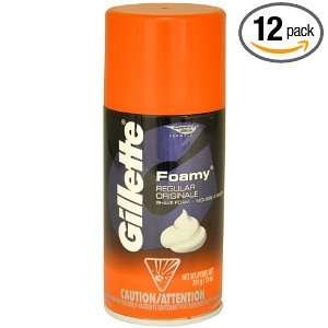  Gillette Foamy Shave Cream, Regular, 11 Ounce Bottle (Pack 