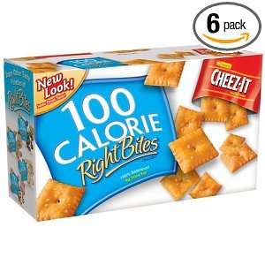 Cheez It Baked Snack Crackers 100 Calorie Right Bites, 6 Count Boxes 