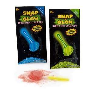  Costumes 190380 Snap N Glow Lollipops with Popping Candy 