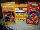 LOT OF 8 HARD TO FIND SESAME STREET VHS VIDEOS RARE OUT OF PRINT 