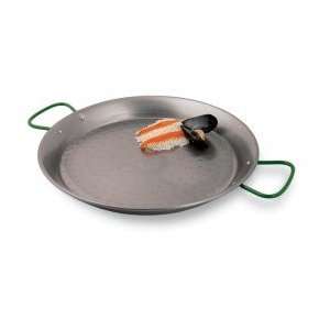 Polished Carbon Steel Paella Dia 23 5/8 In. X H 2 1/4 In.  