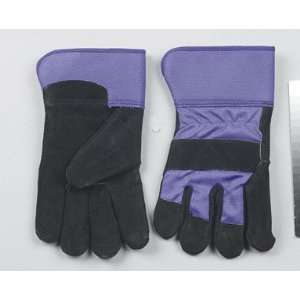 Ace Split Cowhide Lined Leather Palm Gloves (1242ast l) Pr 