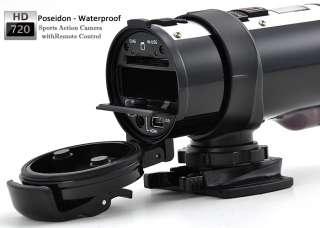 Poseidon   Waterproof 720P HD Sports Action Video Camera with Remote 