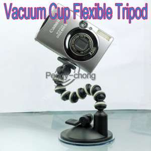 Vacuum Cup Flexible Tripod Stand F Camera DV GPS Webcam  