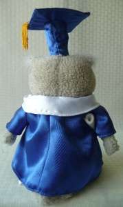 Standing Plush Stuffed Animal Owl Graduation Gown Cap  