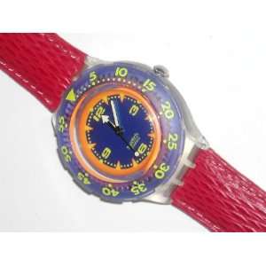  Swatch Red Island Scuba Swiss Quartz Watch Electronics