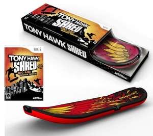NEW Wii Tony Hawk SHRED Bundle Set Skateboard + Game Kit video 