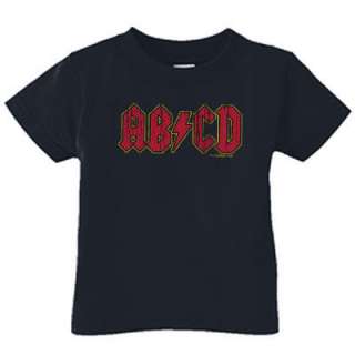 ABCD ROCK COOL BLACK acdc BABY INFANT T SHIRT 12 MO  