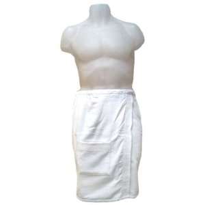  Mens White Shower Body Wrap 100% Cotton