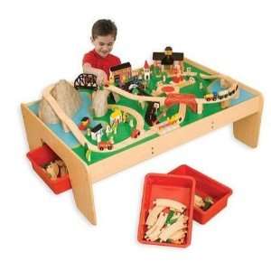  Waterfall Mountain Train Set and Table: Toys & Games