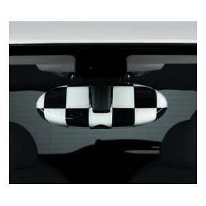   784 Rear View Mirror Covers, Interior   Checkered Flag w/ Auto Dimming