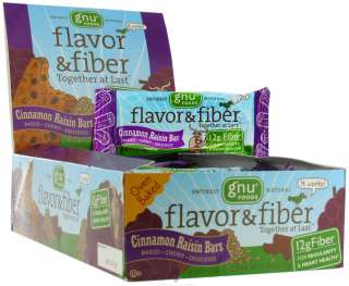 Buy Gnu Foods   Flavor & Fiber Bars Cinnamon Raisin   1.6 oz. at 